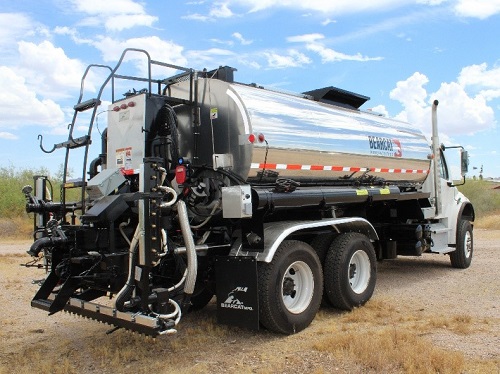 An asphalt distributor, one of BearCat's Best Asphalt Machines