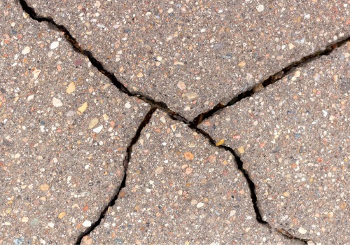 A crack that needs sealing from Asphalt Repair Equipment in Texas