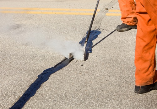 Asphalt Repair Equipment in Tennessee used to seal cracks on a roadway
