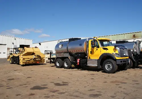 A piece of chip seal equipment is seen. BearCat sells chip seal equipment in Iowa.