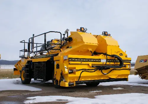 A piece of chip seal equipment is seen. BearCat Manufacturing sells chip seal equipment in Kansas.